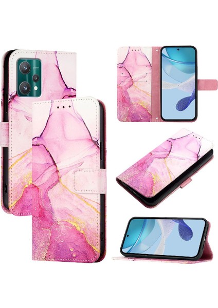 Realme 9 5g Cüzdan Pu Deri Kickstand Mermer Desen Için Kılıf (Yurt Dışından) indirimleri