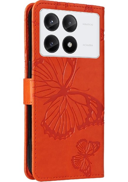 Xiaomi Poco X6 Pro 5g Için Flip Case Kart Yuvası Standı ile Kickstand Pu Çevirin (Yurt Dışından)