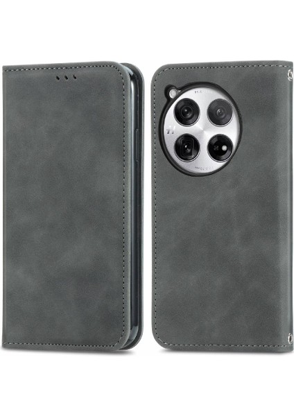 Oneplus 12 5g Için Flip Case Cüzdan Darbeye Deri Kılıf Kapak Çevirin (Yurt Dışından)
