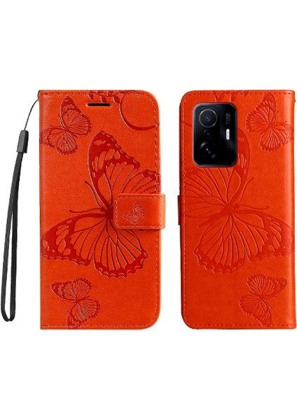 Xiaomi 11T/11T Pro Pu Deri Darbeye Kapak Manyetik Flip Case (Yurt Dışından)