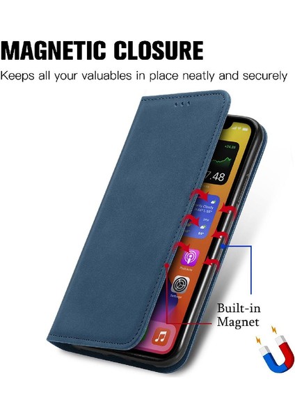 Samsung Galaxy Flip Cüzdan Darbeye Dayanıklı Basit Iş Flip Case (Yurt Dışından)