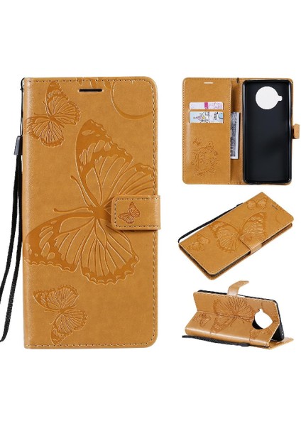 Xiaomi 10T Lite 5g Için Flip Case Kart Yuvası Standı ile Pu Deri Flip Case (Yurt Dışından)