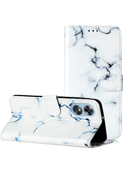 Oppo A17/A17K Pu Deri Cüzdan Tam Koruma Manyetik Için Flip Case (Yurt Dışından)