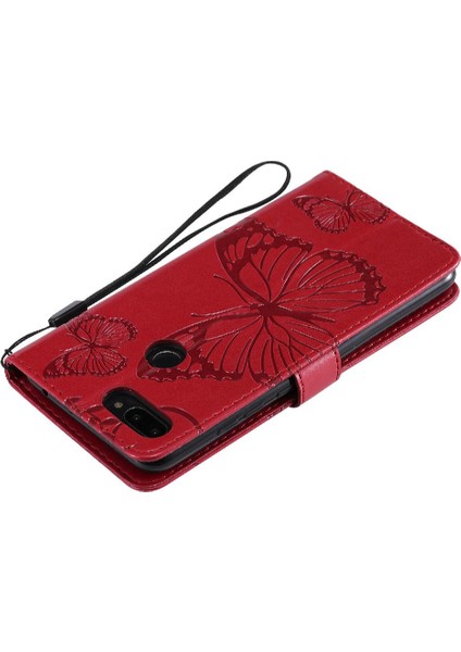 Kart Yuvası Standı ile Xiaomi 8 Lite Pu Deri Için Flip Case Darbeye (Yurt Dışından)