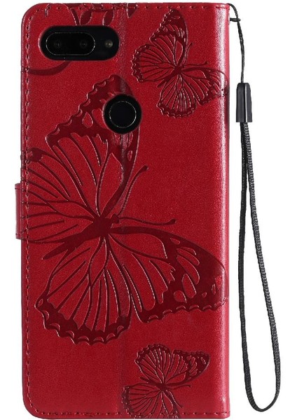 Kart Yuvası Standı ile Xiaomi 8 Lite Pu Deri Için Flip Case Darbeye (Yurt Dışından)