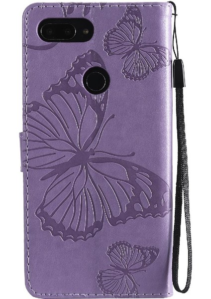Kart Yuvası Standı ile Xiaomi 8 Lite Pu Deri Için Flip Case Darbeye (Yurt Dışından)