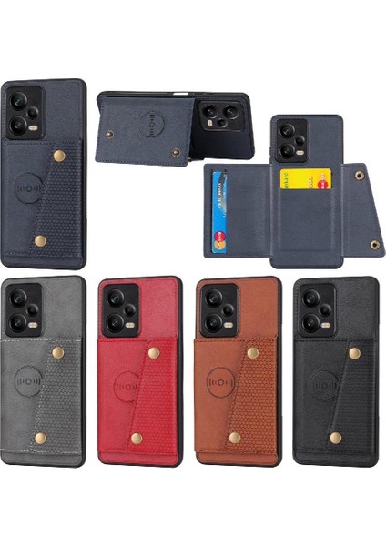 Cüzdan Kılıf Için Xiaomi Redmi Not 12 Pro Darbeye Koruyucu Cüzdan Kılıf (Yurt Dışından)