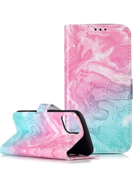 Iphone 11 Pro Için Flip Case Tam Koruma Kartı Yuvaları Tutucu Manyetik Pu (Yurt Dışından)