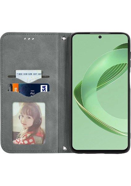 Huawei Nova 12 Se 4g Için Flip Case Darbeye Kapak Çevirin Cüzdan Basit (Yurt Dışından)