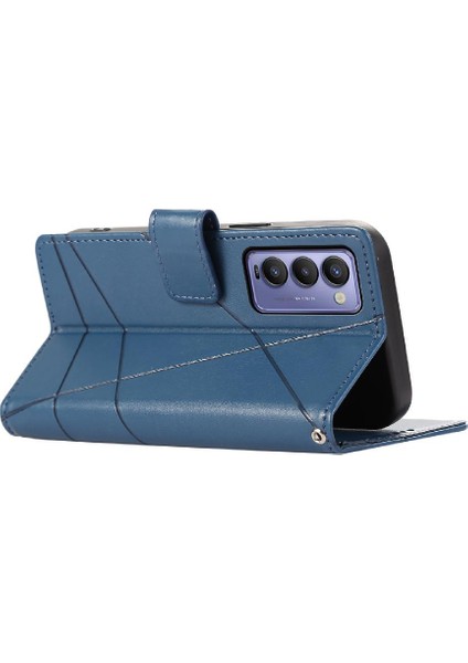 Tecno Camon 18 Üç Kart Yuvaları Için Flip Case Kickstand Şok Emici (Yurt Dışından)