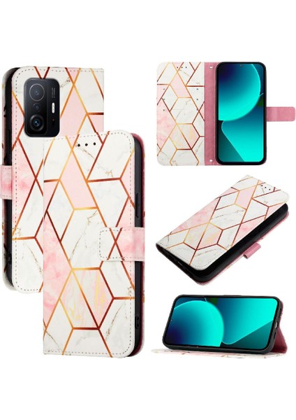 Xiaomi 10T/10T Pro 5g Cüzdan Mermer Desen Kickstand Pu Deri (Yurt Dışından)