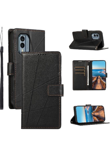 Nokia X30 Kickstand Üç Kart Yuvaları Darbeye Şok Için Flip Case (Yurt Dışından)