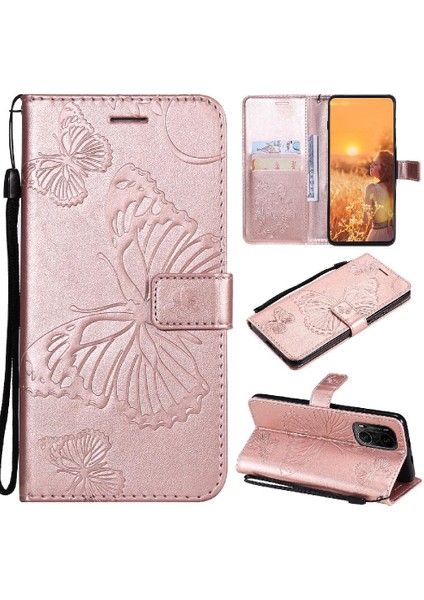 Xiaomi Redmi Için Flip Case K40/K40 Pro Kart Yuvası Standı Manyetik Kapak ile (Yurt Dışından)