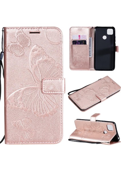 Xiaomi Redmi 9c Flip Case Kickstand Kart Yuvası Standı Pu Kapak (Yurt Dışından)