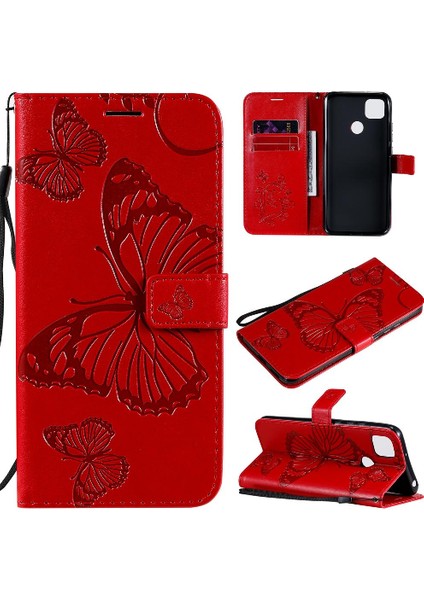 Xiaomi Redmi 9c Flip Case Kickstand Kart Yuvası Standı Pu Kapak (Yurt Dışından)