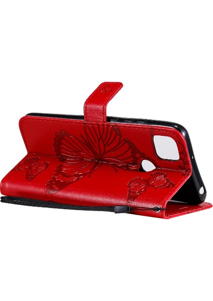 Xiaomi Redmi 9c Flip Case Kickstand Kart Yuvası Standı Pu Kapak (Yurt Dışından)