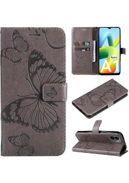 Xiaomi Redmi A1 Manyetik Kapak Flip Case Kickstand Pu Deri (Yurt Dışından)