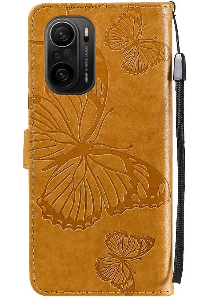 Xiaomi Redmi Için Flip Case K40/K40 Pro Kart Yuvası Standı Manyetik Kapak ile (Yurt Dışından)