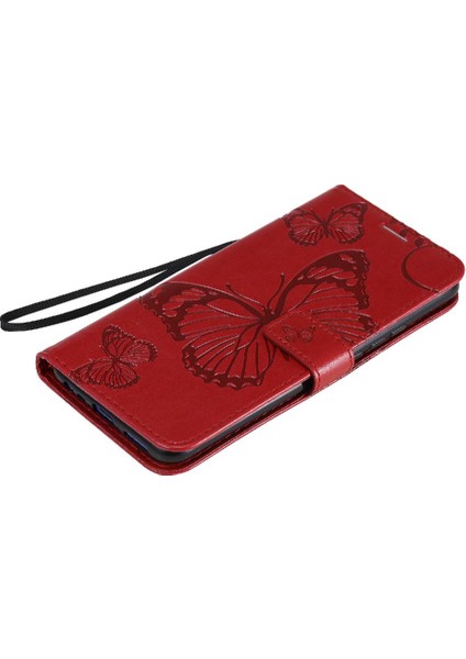 Kart Yuvası ile Xiaomi Redmi 9 Pu Deri Flip Kickstand Için Flip Case (Yurt Dışından)