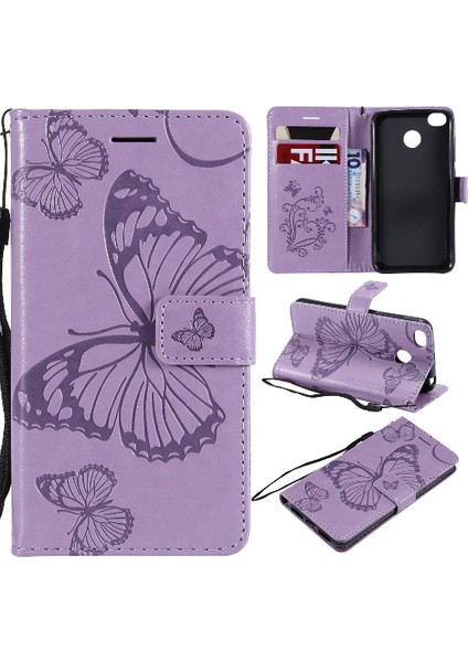 Kart Yuvası ile Xiaomi Redmi 4x Pu Deri Manyetik Kapak Için Flip Case (Yurt Dışından)