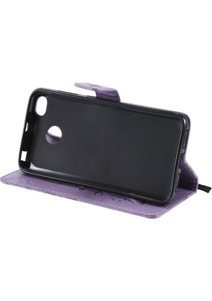 Kart Yuvası ile Xiaomi Redmi 4x Pu Deri Manyetik Kapak Için Flip Case (Yurt Dışından)