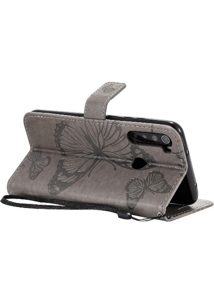 Kart Yuvası Standı ile Xiaomi Redmi Not 8 Için Flip Case Kickstand Pu (Yurt Dışından)