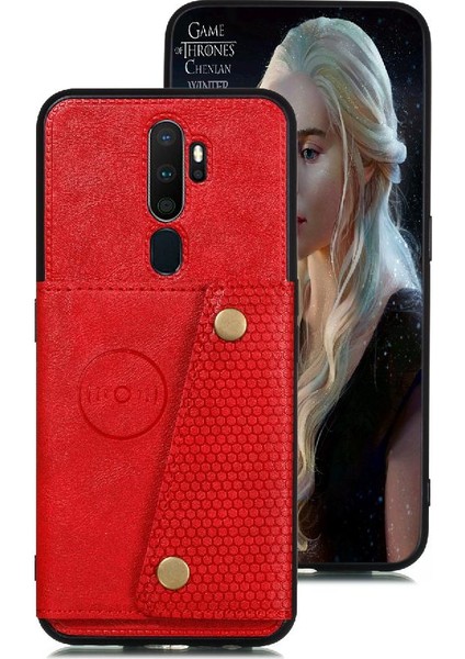 Oppo A9 2020 Buit Için Cüzdan Kılıf Demir Cüzdan Kılıf Kickstand Darbeye (Yurt Dışından)