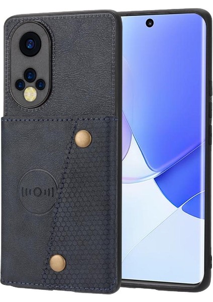 Cüzdan Kılıf Için Huawei Nova 9 Darbeye Koruyucu Kickstand Buit Demir (Yurt Dışından)