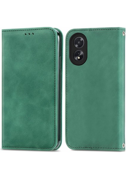 Oppo A38 4G/A18 4g Flip Kapak Için Flip Case Darbeye Basit Iş (Yurt Dışından)