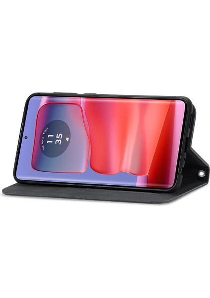 Motorola Moto Kenar 50 Pro Cüzdan Kılıf Için Flip Case Darbeye (Yurt Dışından)