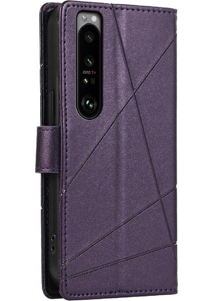 Sony Xperia 1 Iii Için Flip Case Darbeye Şok Emici Üç Kart (Yurt Dışından)