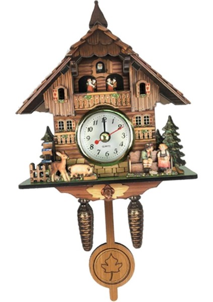 1 Ahşap Asılı Sarkaçlı Saat Hediyeler J (Yurt Dışından)