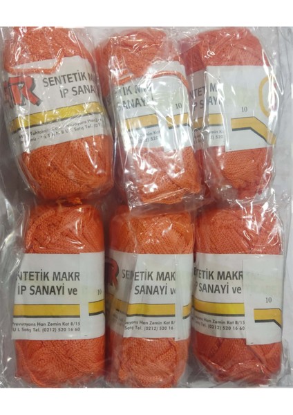 Bayar Makrome Ipi-6lı Paket-Turuncu