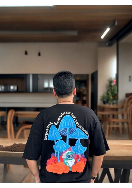 T-Shirt Erkek Oversize Baskılı Bisiklet Yaka Yazlık Twılls fiyatları
