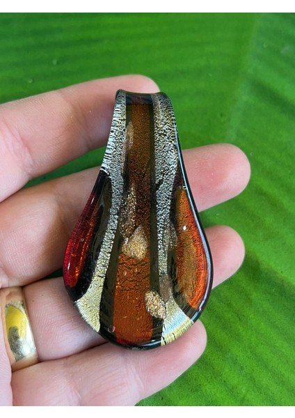 6x3 cm Cam Eritme El Boyama Kolye Ucu Takı Aksesuarı modelleri