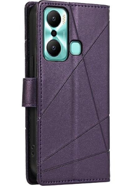 YH Mall Infinix Sıcak 20 Oynamak Için Flip Case Üç Kart Yuvaları Darbeye Kickstand (Yurt Dışından)