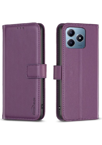 Realme C61 Çoklu Kart Yuvası Çok Renkli Cüzdan Deri Çanta Için Flip Case (Yurt Dışından)