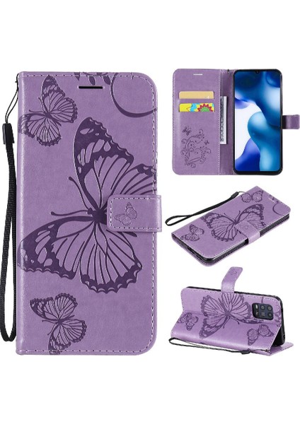Xiaomi 10 Lite 5g Flip Case Kickstand Manyetik Kapak Pu Deri (Yurt Dışından)