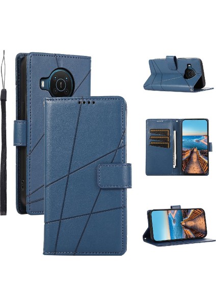 Nokia X20 Şok Emici Kickstand Darbeye Üç Kart Için Flip Case (Yurt Dışından)