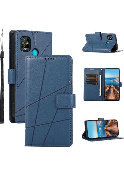 Tecno Pop 5 Darbeye Kickstand Üç Kart Yuvaları Şok Için Flip Case (Yurt Dışından)