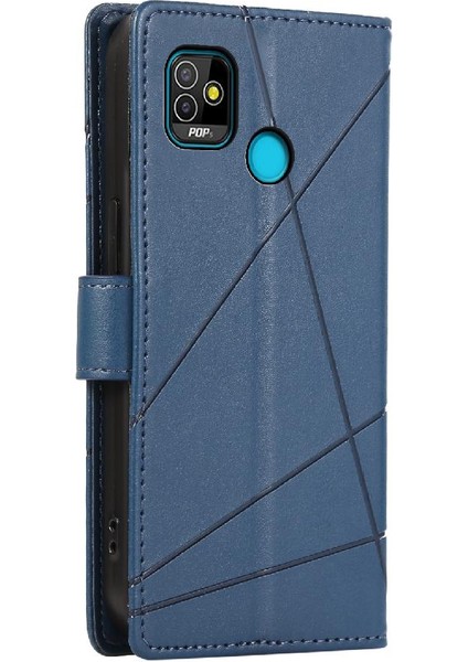 Tecno Pop 5 Darbeye Kickstand Üç Kart Yuvaları Şok Için Flip Case (Yurt Dışından)