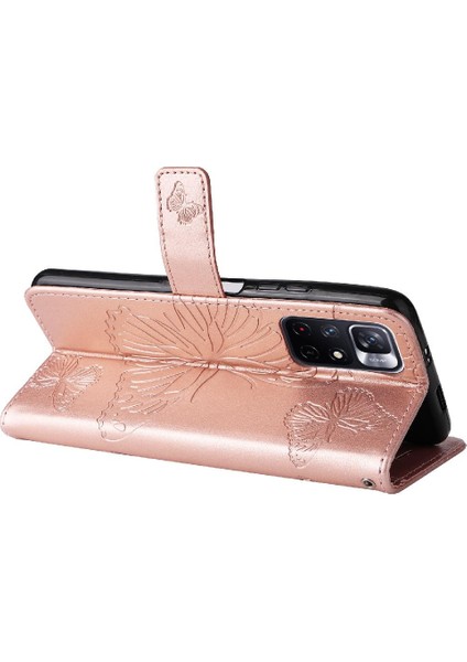 Xiaomi Redmi Not 11T Için Flip Case 5g Darbeye Kapak Kart Yuvası ile Pu (Yurt Dışından)