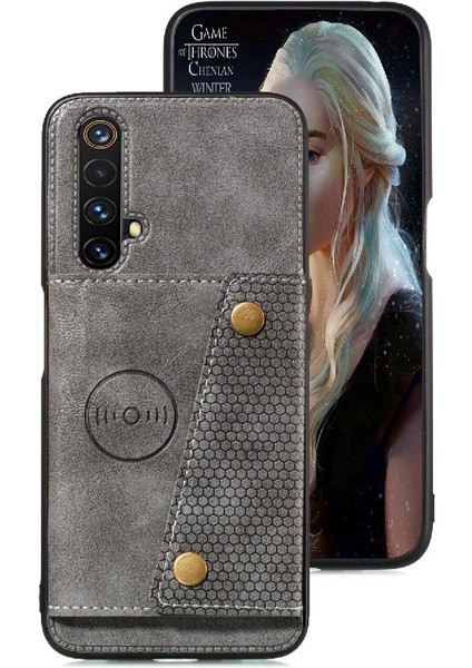 Realme X50 5g Cüzdan Kılıf Için Cüzdan Kılıf Kart Tutucu Darbeye Kickstand (Yurt Dışından)