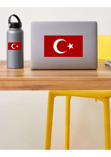 Türk Bayrağı Ay Yıldız Bayrak Araba Oto Motosiklet Karavan Sticker 00068