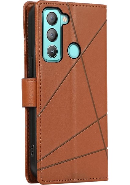 Tecno Pop 5 Lte Şok Emici Darbeye Dayanıklı Kickstand Üç Için Flip Case (Yurt Dışından)