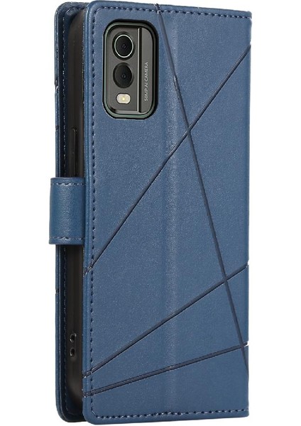 Nokia C32 Kickstand Şok Emici Darbeye Üç Kart Için Flip Case (Yurt Dışından)