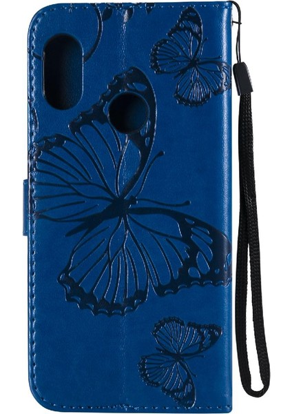 Xiaomi A2 Lite Için Flip Case Kart Yuvası ile Pu Deri Manyetik Kapak Çevirin (Yurt Dışından)