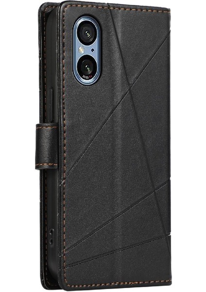 Sony Xperia 5 V Için Flip Case Darbeye Üç Kart Yuvaları Şok Emici (Yurt Dışından)