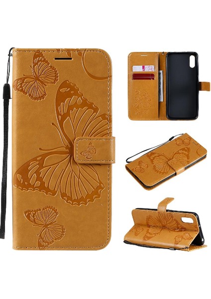 Xiaomi Redmi 9A Için Flip Case Pu Deri Manyetik Kapak Darbeye Kapak (Yurt Dışından)