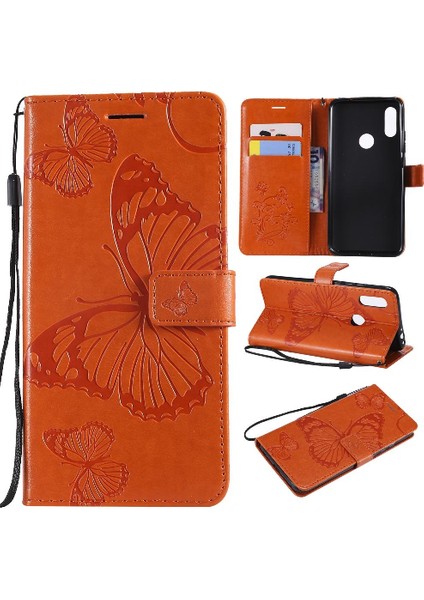 Xiaomi Redmi 7 Için Flip Case Manyetik Kapak Pu Deri Kart Yuvası ile Çevirin (Yurt Dışından)